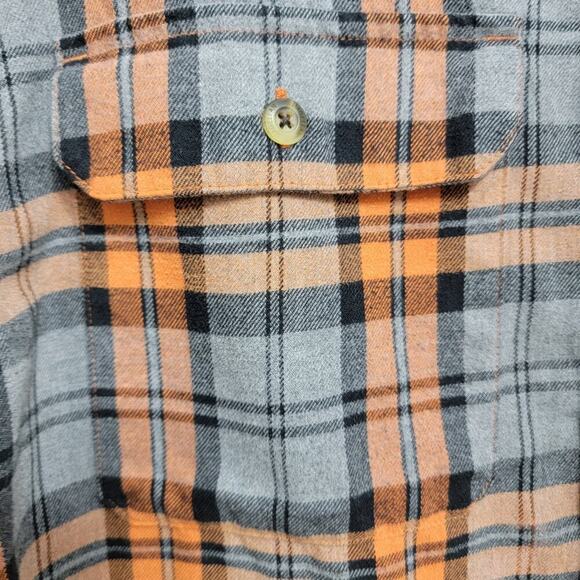 Magellan Hunt Gear Orange Plaid Shirt Medium Mag Wick 694 - Picture 5 of 10